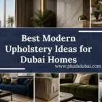 Modern upholstery ideas banner in dubai.