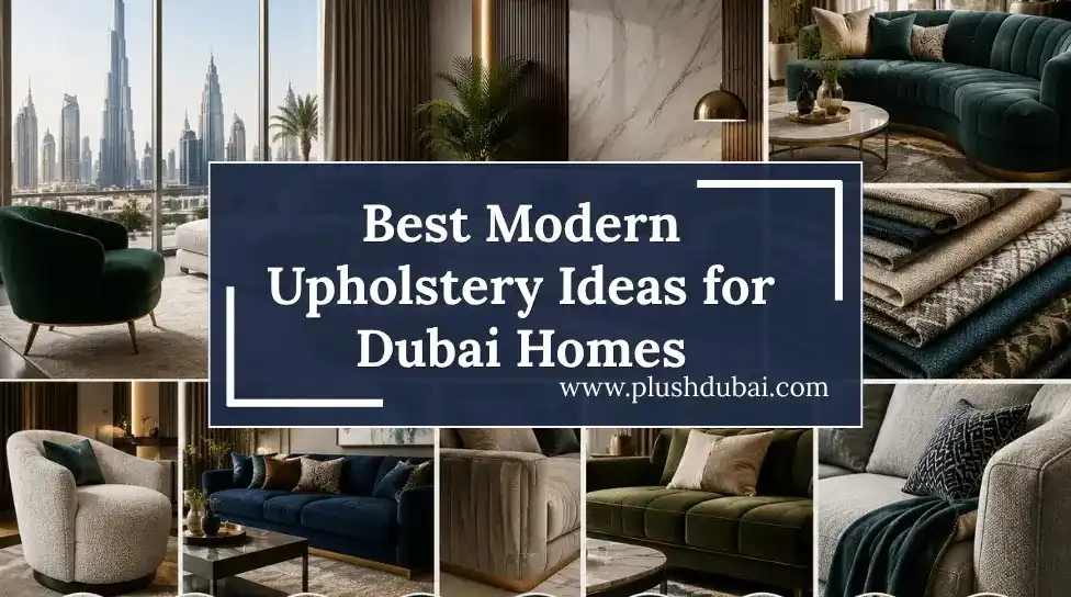 Modern upholstery ideas banner in dubai.